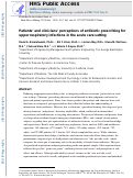 Cover page: Patients’ and Clinicians’ Perceptions of Antibiotic Prescribing for Upper Respiratory Infections in the Acute Care Setting