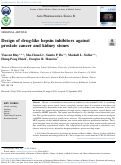 Cover page: Design of drug-like hepsin inhibitors against prostate cancer and kidney stones