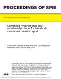 Cover page: Controlled hyperthermia and monitored protocol for basal cell carcinoma: interim report