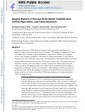 Cover page: Imaging Markers of Vascular Brain Health: Quantification, Clinical Implications, and Future Directions