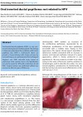 Cover page: Oral inverted ductal papilloma: not related to HPV