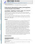 Cover page: Protein-Specific Differential Glycosylation of Immunoglobulins in Serum of Ovarian Cancer Patients.