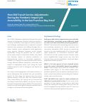 Cover page: How Did Transit Service Adjustments During the Pandemic Impact Job Accessibility in the San Francisco Bay Area?