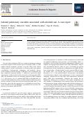 Cover page: Isolated pulmonary vasculitis associated with nilotinib use: A case report.