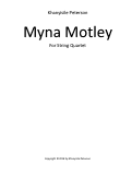 Cover page: Myna Motley