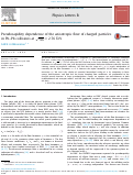 Cover page: Pseudorapidity dependence of the anisotropic flow of charged particles in Pb–Pb collisions at sNN=2.76&nbsp;TeV