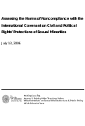 Cover page: Assessing the Harms of Noncompliance with the International Covenant on Civil and Political Rights' Protections of Sexual Minorities