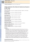 Cover page: Reduced somatosensory response in autism