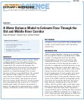 Cover page: A Water Balance Model to Estimate Flow Through the Old and Middle River Corridor