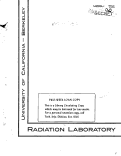 Cover page: THE DISTRIBUTION OF TRACE URANIUM (VI) IN NITRIC ACID-!TTA--ORGANIC SOLVENT MIXTURES