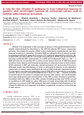 Cover page: A role for the vitamin D pathway in non-intestinal lesions in genetic and carcinogen models of colorectal cancer and in familial adenomatous polyposis