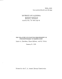 Cover page: The Relation of Quantum Requirement in Photosynthesis to Respiration