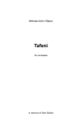 Cover page: Tafeni