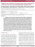 Cover page: mTOR kinase inhibitors synergize with histone deacetylase inhibitors to kill B-cell acute lymphoblastic leukemia cells.