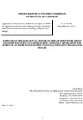 Cover page: Comments to California Public Utilities Commission on the Investor Owned Utilities’ Energy Savings Assistance Program Applications