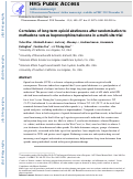 Cover page: Correlates of Long-Term Opioid Abstinence After Randomization to Methadone Versus Buprenorphine/Naloxone in a Multi-Site Trial