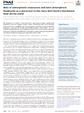 Cover page: Role of atmospheric resonance and land-atmosphere feedbacks as a precursor to the June 2021 Pacific Northwest Heat Dome event.