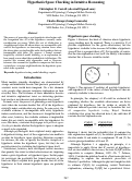 Cover page: Hypothesis space checking in intuitive reasoning