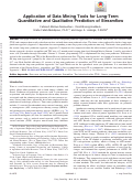 Cover page: Application of Data Mining Tools for Long-Term Quantitative and Qualitative Prediction of Streamflow