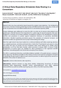 Cover page: A Virtual Data Repository Stimulates Data Sharing in a Consortium.