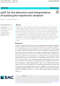 Cover page: spVC for the detection and interpretation of spatial gene expression variation