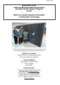Cover page: Nomination of the Lawrence Berkeley National Laboratory Scientific Cluster Support Program for the 2005 Larry Sautter Award for Innovation in Information Technology