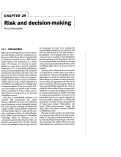Cover page: Risk and decision-making