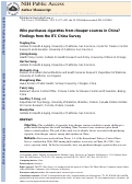 Cover page: Who purchases cigarettes from cheaper sources in China? Findings from the ITC China Survey