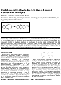 Cover page: Cyclohexeno[3,4]cyclodec-1,5-diyne-3-ene: A Convenient Enediyne