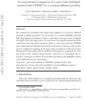 Cover page: An experimental comparison of a space-time multigrid method with PFASST for a reaction-diffusion problem