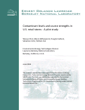 Cover page: Contaminant levels and source strengths in U.S. retail stores A pilot study