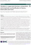 Cover page: Effect of Maize Biomass Composition on the Optimization of Dilute-Acid Pretreatments and Enzymatic Saccharification