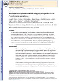 Cover page: Development of Potent Inhibitors of Pyocyanin Production in Pseudomonas aeruginosa