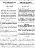 Cover page: Visual perception supports 4-place event representations: A case study of TRADING