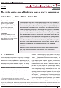 Cover page: The renin‐angiotensin‐aldosterone system and its suppression