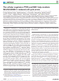 Cover page: The cellular regulators PTEN and BMI1 help mediate NEUROGENIN-3–induced cell cycle arrest