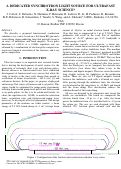 Cover page: A dedicated synchrotron light source for ultrafast x-ray science