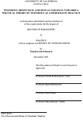 Cover page: Testimony, Resistance, and Sexual Violence: Towards a Political Theory of Testimony as a Democratic Practice