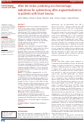 Cover page: After the embo: predicting non-hemorrhagic indications for splenectomy after angioembolization in patients with blunt trauma