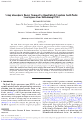 Cover page: Using atmospheric energy transport to quantitatively constrain South Pacific Convergence Zone shifts during ENSO Using atmospheric energy transport to quantitatively constrain South Pacific Convergence Zone shifts during ENSO