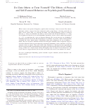 Cover page: Do Unto Others or Treat Yourself? The Effects of Prosocial and Self-Focused Behavior on Psychological Flourishing