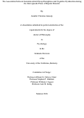 Cover page: The Association Between Insomnia-related Sleep Disruptions and Cognitive Dysfunction during the Inter-episode Phase of Bipolar Disorder