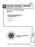 Cover page: Exploratory Technology Research Program for Electrochemical Energy Storage - Annual Report for 1993