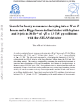 Cover page: Erratum to: Search for heavy resonances decaying into a W or Z boson and a Higgs boson in final states with leptons and b-jets in 36 fb−1 of s=13 TeV pp collisions with the ATLAS detector