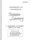 Cover page: A MAGNETOMETER FOR MEASURING FIELDS TO 300 GAUSS