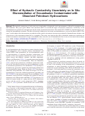 Cover page: Effect of Hydraulic Conductivity Uncertainty on In Situ Bioremediation of Groundwater Contaminated with Dissolved Petroleum Hydrocarbons