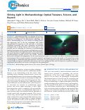 Cover page of Shining Light in Mechanobiology: Optical Tweezers, Scissors, and Beyond