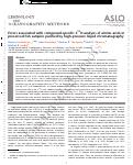 Cover page: Errors associated with compound‐specific δ15N analysis of amino acids in preserved fish samples purified by high‐pressure liquid chromatography