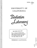 Cover page: c.1 Ref. c.2 SUMMARY OF RADIO FREQUENCY JOINT DESIGNS MTA MARK I ACCELERATOR