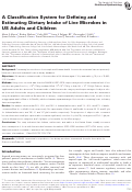 Cover page: A Classification System for Defining and Estimating Dietary Intake of Live Microbes in US Adults and Children